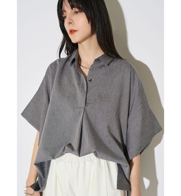 ELENDEEK「OVER TENT BL」|シャツ・ブラウス|グレー