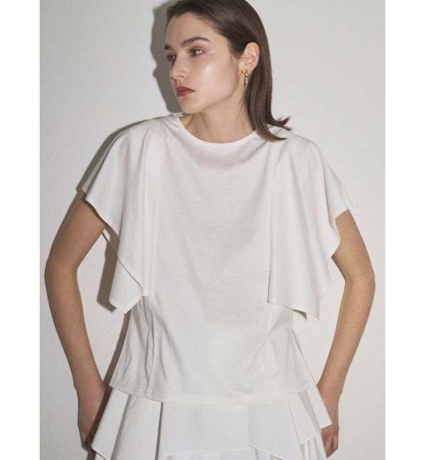 ELENDEEK「BACK DRAPE CS」|Tシャツ・カットソー|オフホワイト