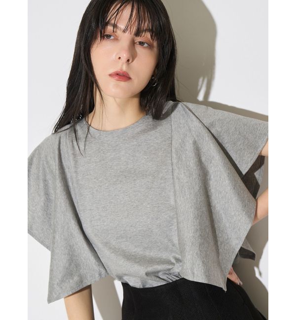 ELENDEEK「BACK DRAPE CS」|Tシャツ・カットソー|グレー