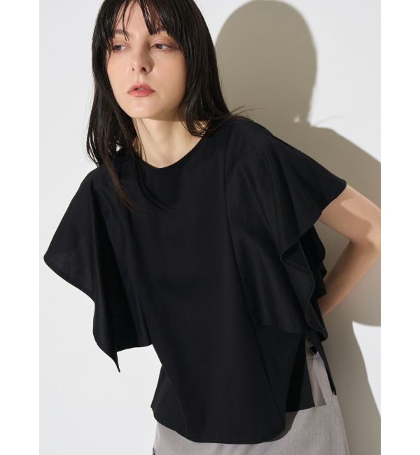 ELENDEEK「BACK DRAPE CS」|Tシャツ・カットソー|ブラック