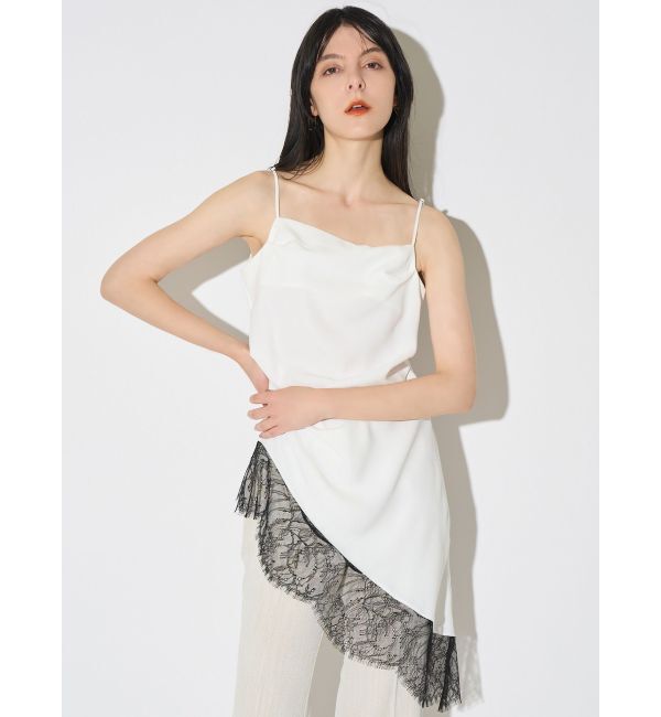 ELENDEEK「ASYMMETRY DRAPE CAMI」|キャミソール|