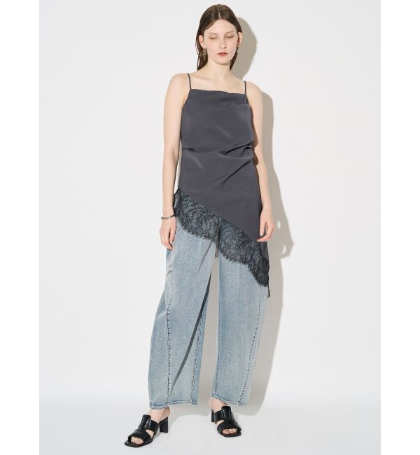 ELENDEEK「ASYMMETRY DRAPE CAMI」|キャミソール|