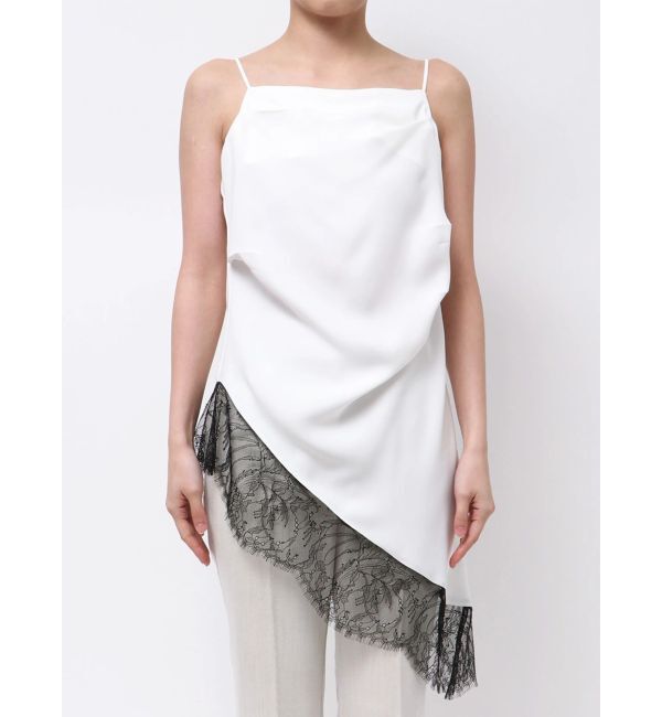 ELENDEEK「ASYMMETRY DRAPE CAMI」|キャミソール|