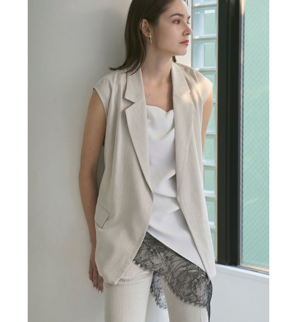 ELENDEEK「ASYMMETRY DRAPE CAMI」|キャミソール|