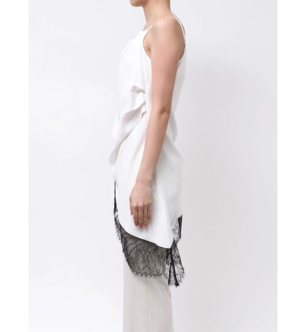 ELENDEEK「ASYMMETRY DRAPE CAMI」|キャミソール|