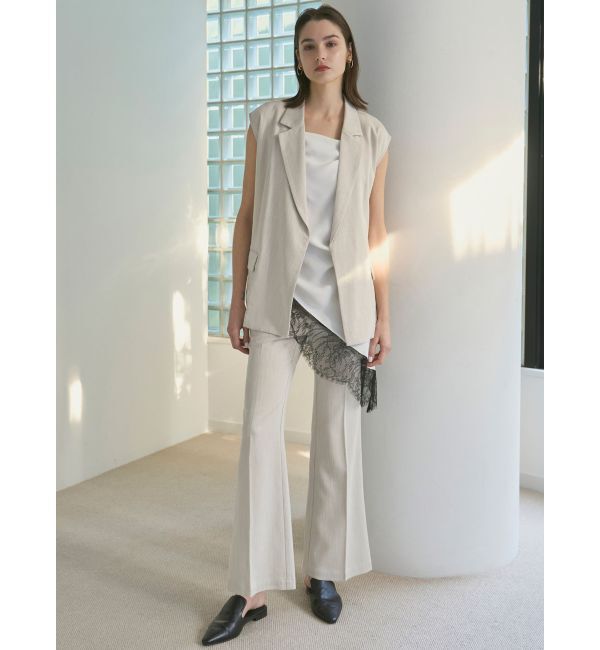 ELENDEEK「ASYMMETRY DRAPE CAMI」|キャミソール|