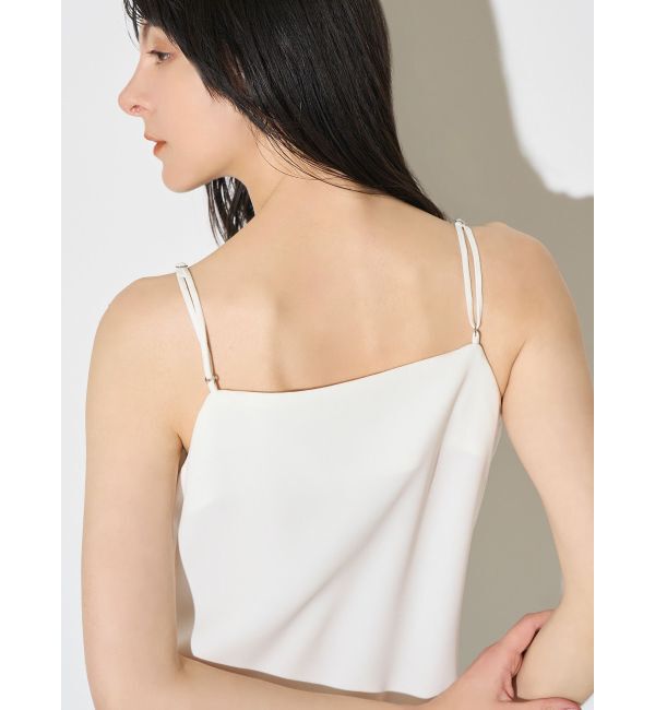 ELENDEEK「ASYMMETRY DRAPE CAMI」|キャミソール|