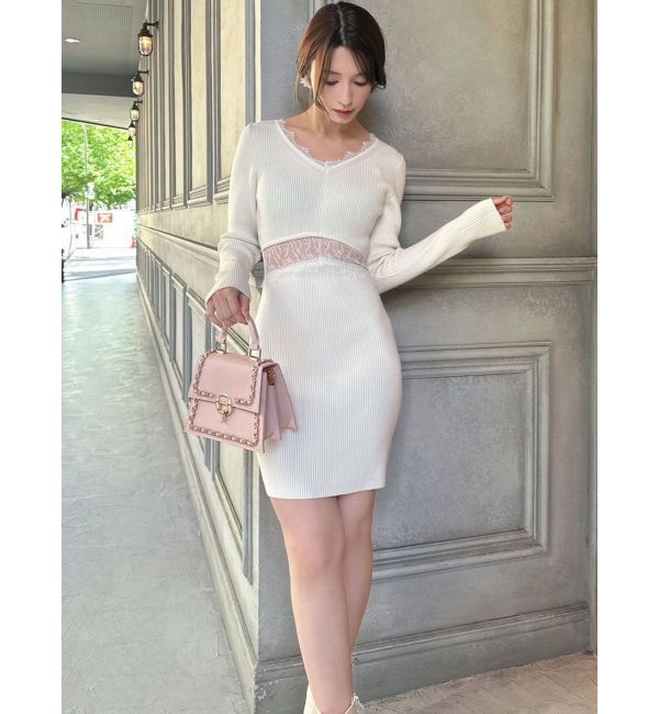 RESEXXY「ウエストレースミニワンピース」|ワンピース|