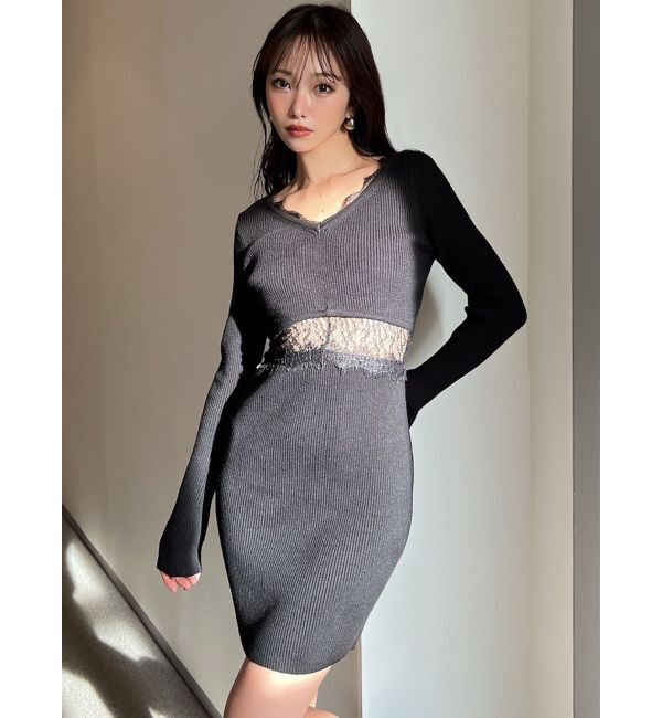 RESEXXY「ウエストレースミニワンピース」|ワンピース|