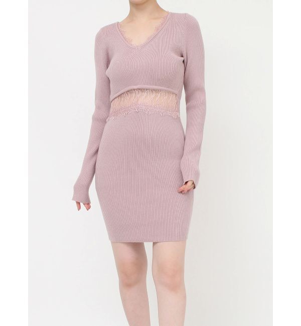 RESEXXY「ウエストレースミニワンピース」|ワンピース|