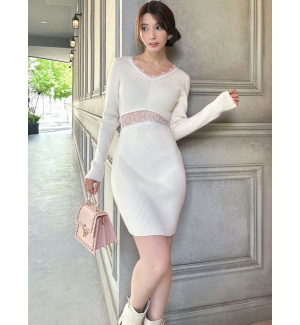 RESEXXY「ウエストレースミニワンピース」|ワンピース|