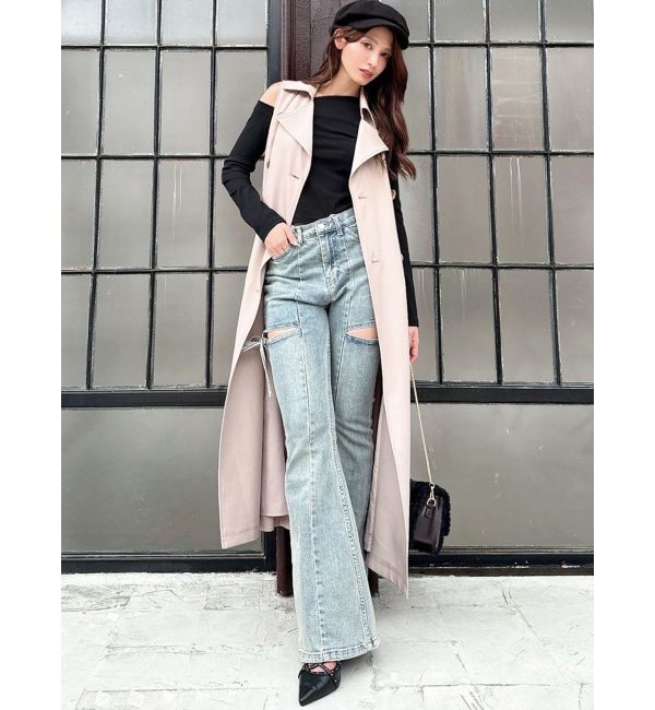 RESEXXY「2WAY セパレートフレアトレンチコート」|トレンチコート|