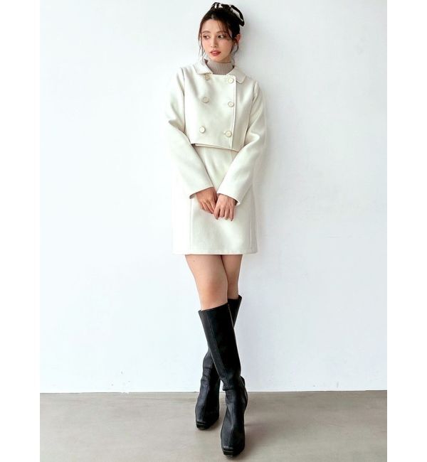 RESEXXY「ダブルブレストショートコート【セットアップ着用可能】」|その他|