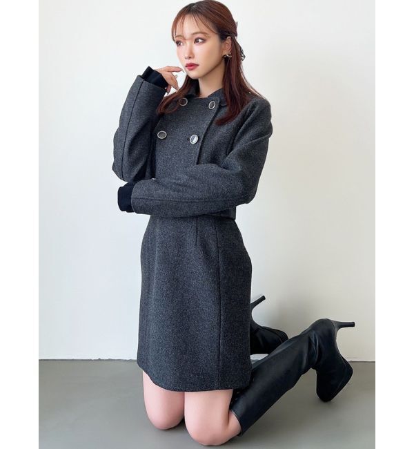 RESEXXY「ダブルブレストショートコート【セットアップ着用可能】」|その他|