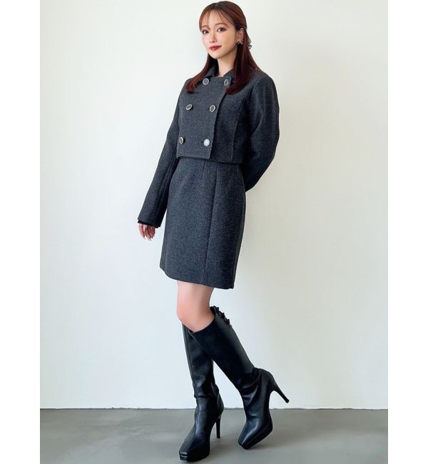 RESEXXY「ダブルブレストショートコート【セットアップ着用可能】」|その他|