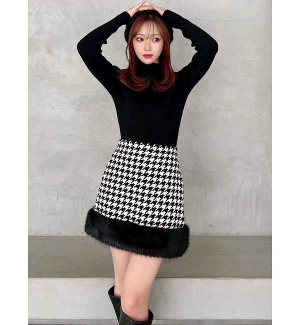 RESEXXY「フェイクファーミニスカート【セットアップ着用可能】」|スカート|