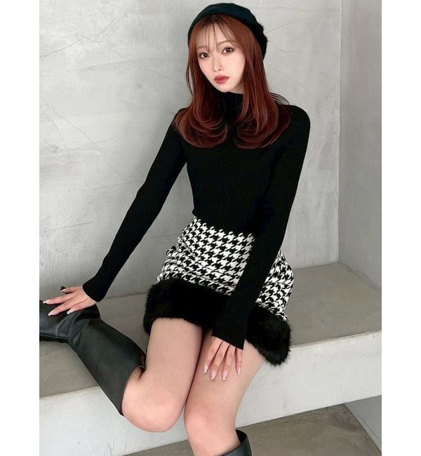 RESEXXY「フェイクファーミニスカート【セットアップ着用可能】」|スカート|