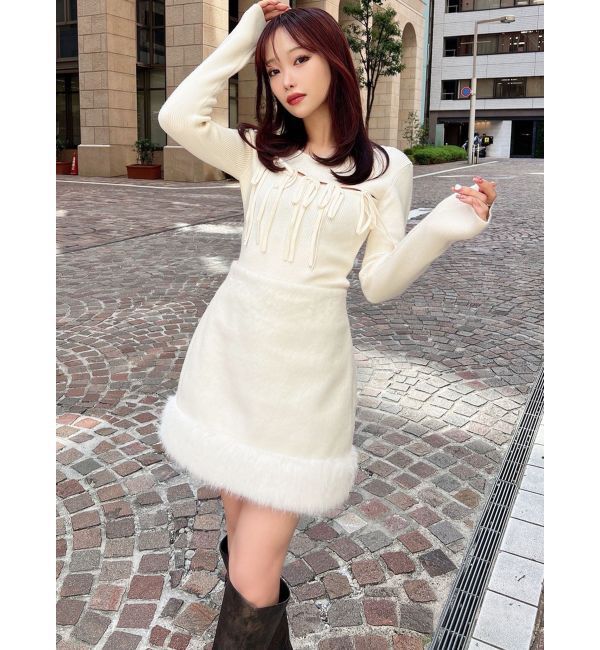 RESEXXY「フェイクファーミニスカート【セットアップ着用可能】」|スカート|