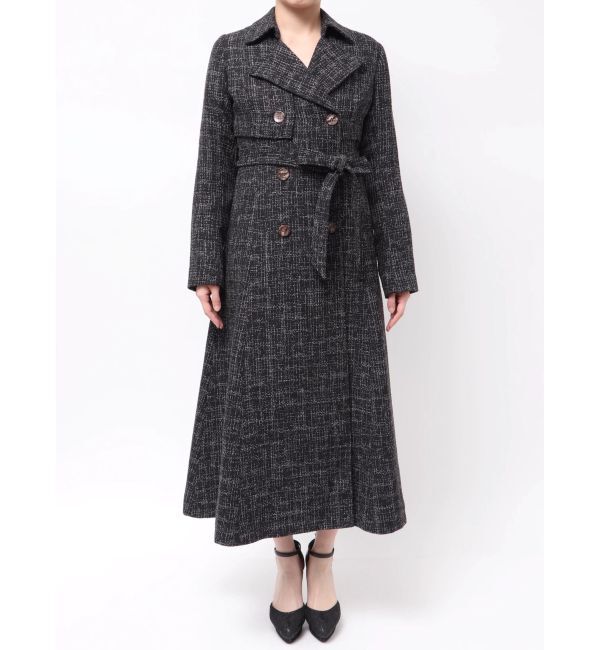 RESEXXY「2WAYツイードレイヤードコート」|トレンチコート|