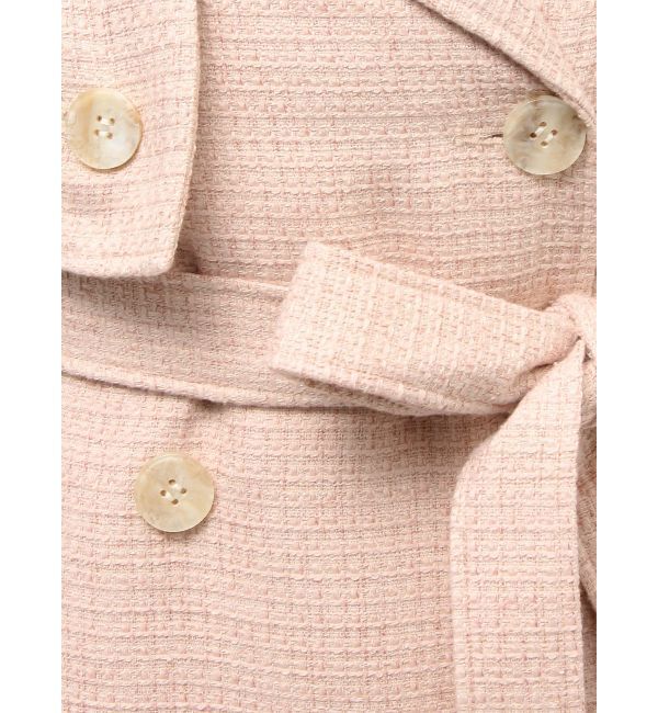 RESEXXY「2WAYツイードレイヤードコート」|トレンチコート|