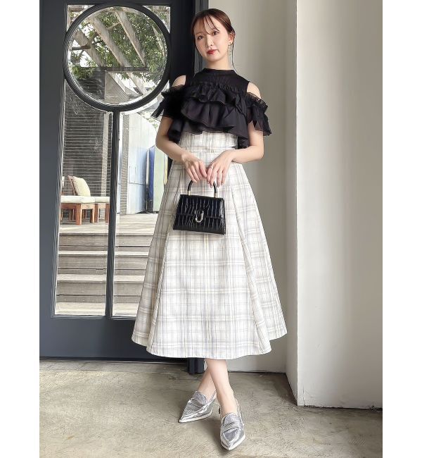 dazzlin「【再生産】2WAYスリーブコンパクトフリルトップス」|Tシャツ・カットソー|