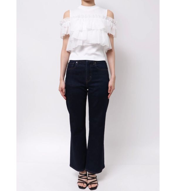 dazzlin「【再生産】2WAYスリーブコンパクトフリルトップス」|Tシャツ・カットソー|