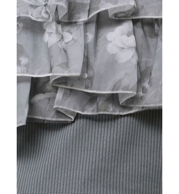 dazzlin「【再生産】2WAYスリーブコンパクトフリルトップス」|Tシャツ・カットソー|