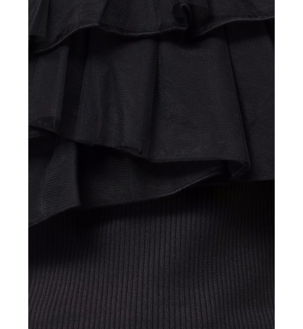 dazzlin「【再生産】2WAYスリーブコンパクトフリルトップス」|Tシャツ・カットソー|