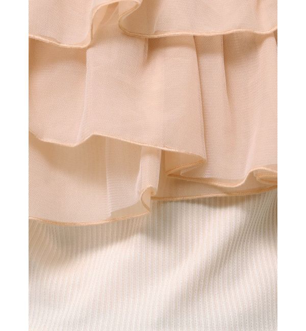 dazzlin「【再生産】2WAYスリーブコンパクトフリルトップス」|Tシャツ・カットソー|