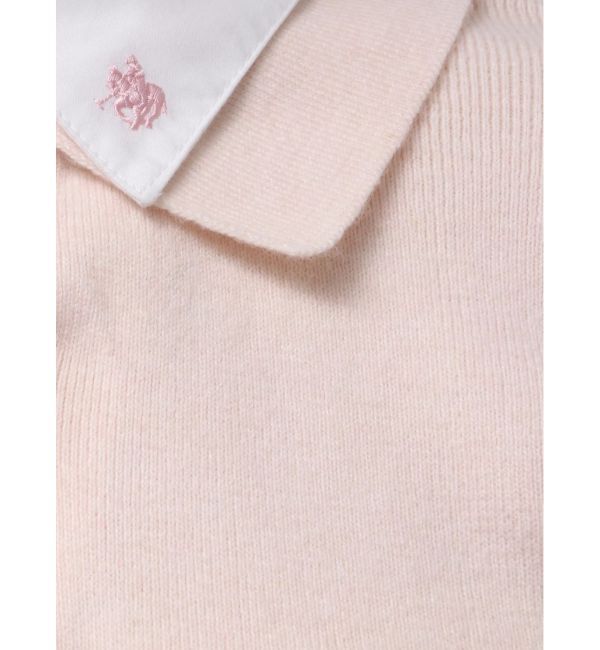 dazzlin「【POLO BCSコラボ】シャツレイヤードニットミニワンピース ※BEIGE WEB限定カラー」|ワンピース|