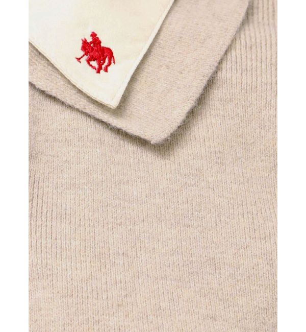 dazzlin「【POLO BCSコラボ】シャツレイヤードニットミニワンピース ※BEIGE WEB限定カラー」|ワンピース|