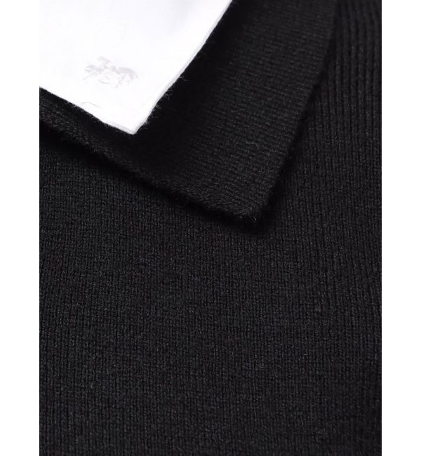 dazzlin「【POLO BCSコラボ】シャツレイヤードニットミニワンピース ※BEIGE WEB限定カラー」|ワンピース|