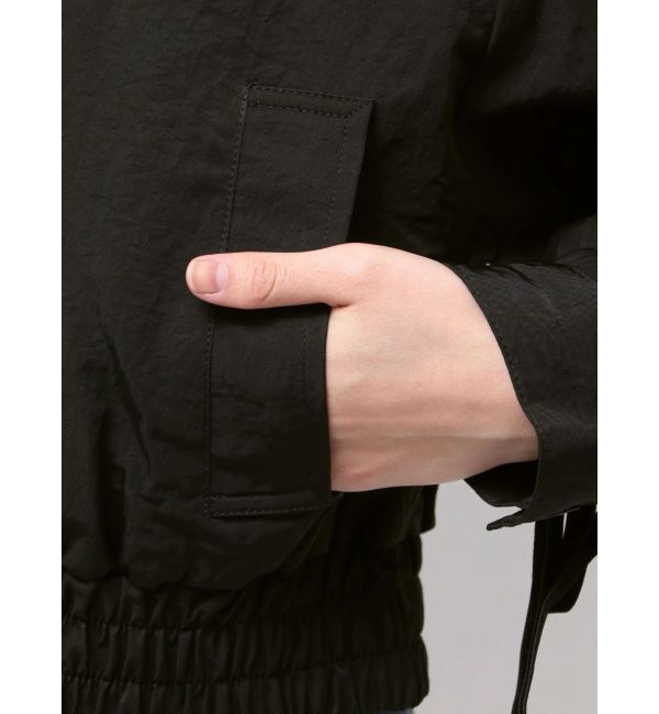 EMODA「バックレースアップショートブルゾン」|ブルゾン・スタジャン|