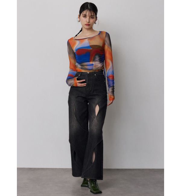 MURUA「シアートップス」|Tシャツ・カットソー|