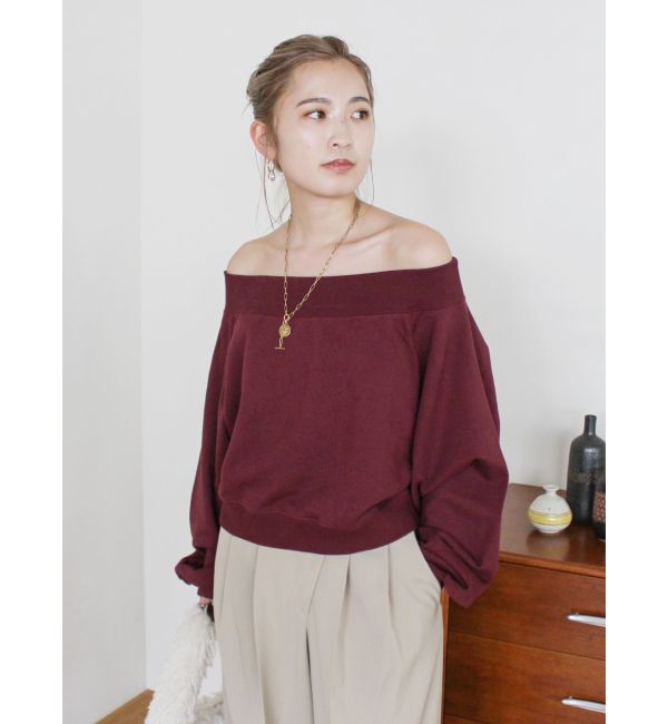 Ungrid「オフショルスウェット」|スウェット・ジャージ|