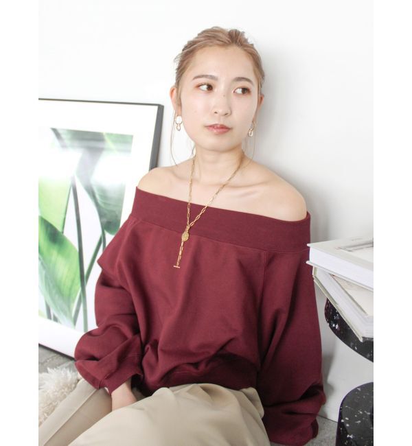 Ungrid「オフショルスウェット」|スウェット・ジャージ|