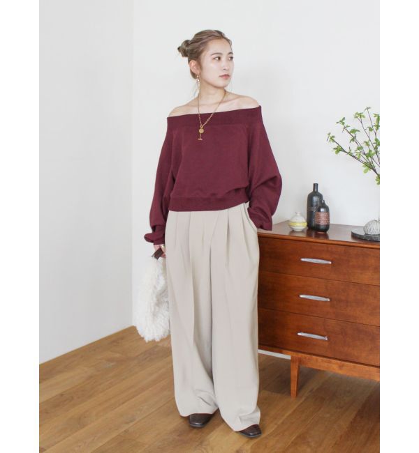 Ungrid「オフショルスウェット」|スウェット・ジャージ|