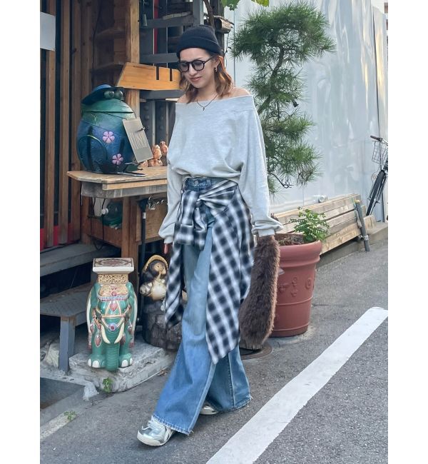 Ungrid「オフショルスウェット」|スウェット・ジャージ|