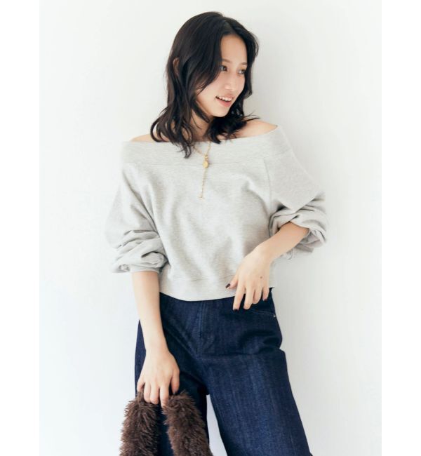 Ungrid「オフショルスウェット」|スウェット・ジャージ|
