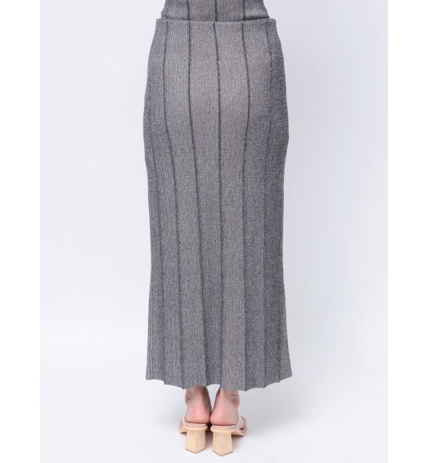 LAGUNAMOON「ツートーンリブニットタイトスカート」|スカート|