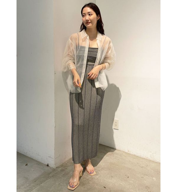 LAGUNAMOON「ツートーンリブニットタイトスカート」|スカート|