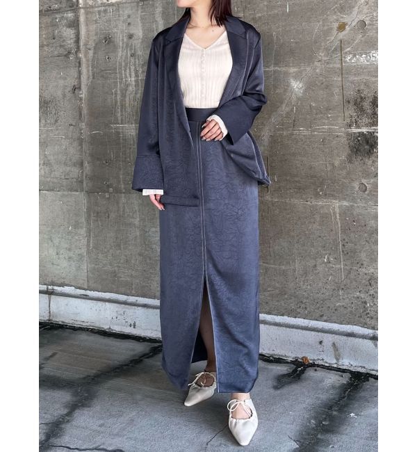 LAGUNAMOON「ワッシャーサテンスリットスカート」|スカート|