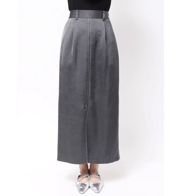 LAGUNAMOON「ワッシャーサテンスリットスカート」|スカート|