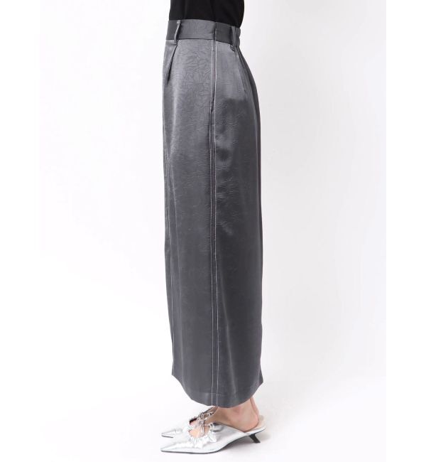 LAGUNAMOON「ワッシャーサテンスリットスカート」|スカート|