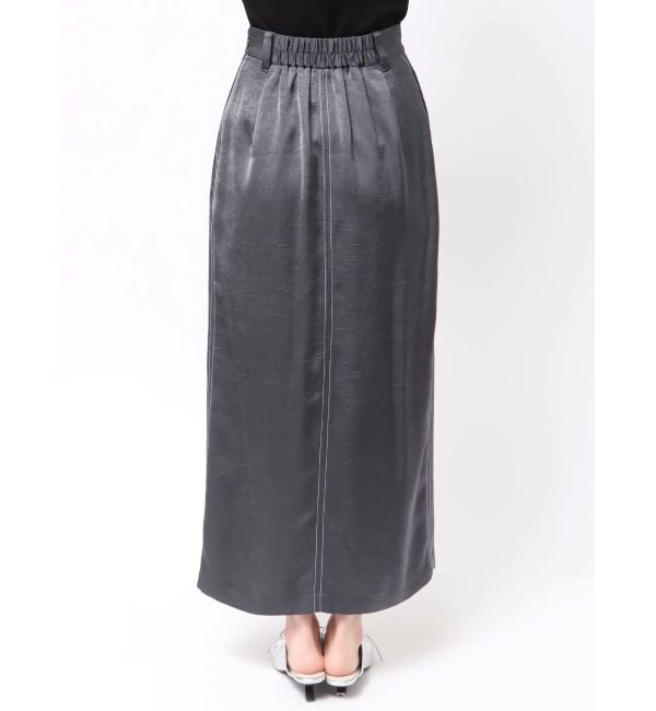LAGUNAMOON「ワッシャーサテンスリットスカート」|スカート|
