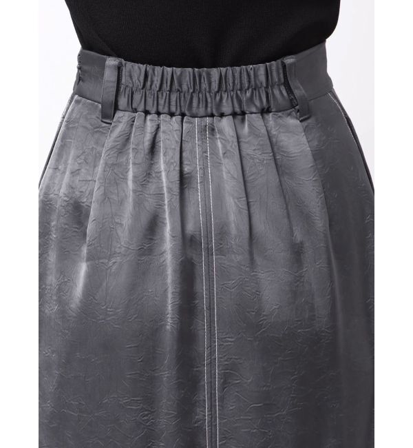 LAGUNAMOON「ワッシャーサテンスリットスカート」|スカート|