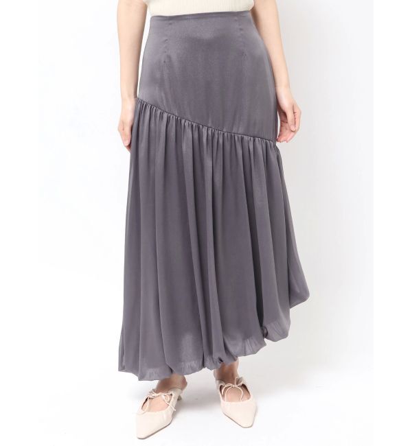 LAGUNAMOON「アシメ切替シアーバルーンスカート」|スカート|