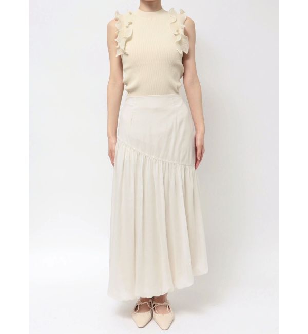 LAGUNAMOON「アシメ切替シアーバルーンスカート」|スカート|
