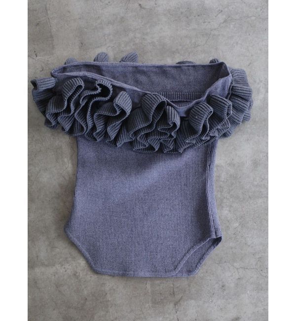 LAGUNAMOON「デコラフリルオフショルニットプルオーバー」|ニット・セーター|