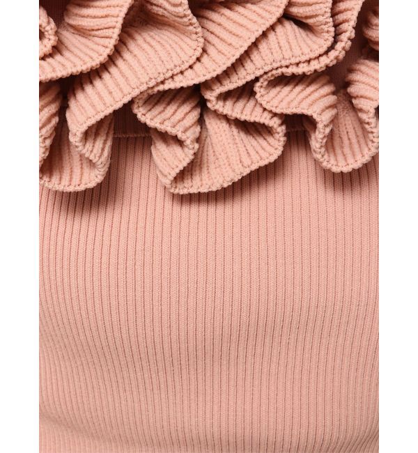 LAGUNAMOON「デコラフリルオフショルニットプルオーバー」|ニット・セーター|